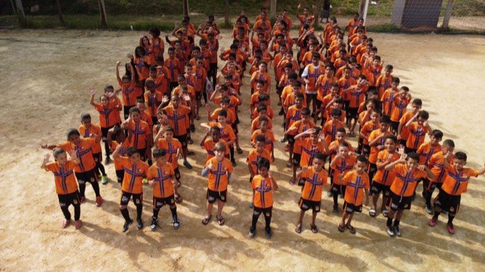 Turma de futebol do Instituto Cruz Azul